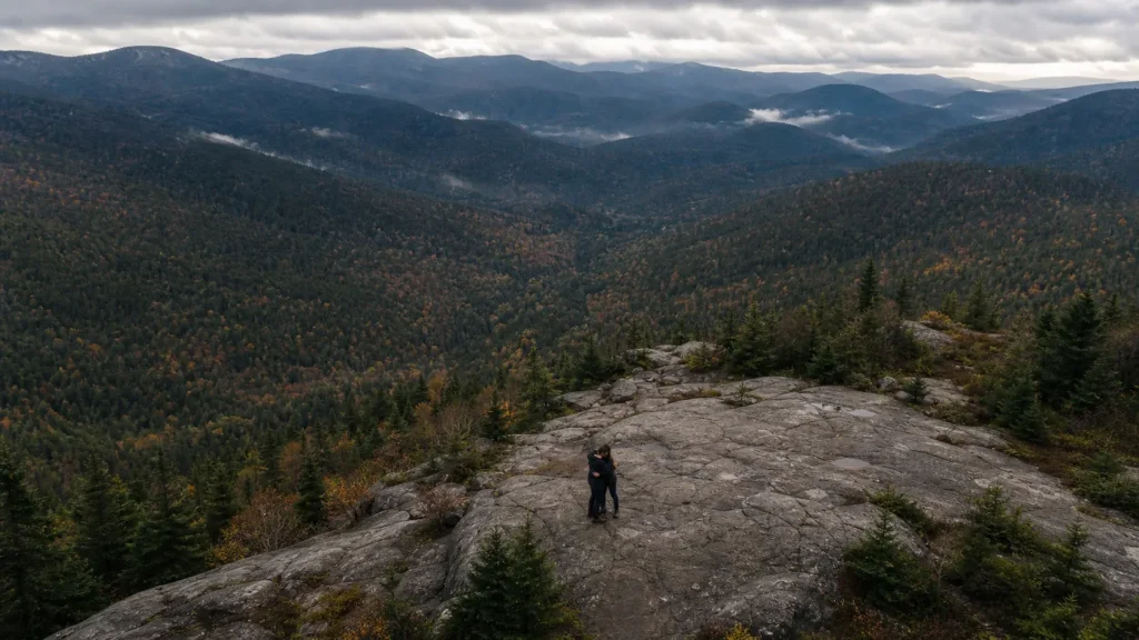 Sommet de montagne dans les Laurentides