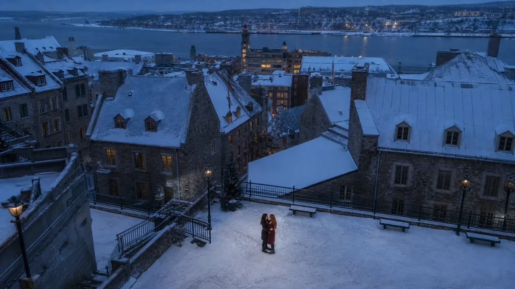 Vieux-Québec sous la neige